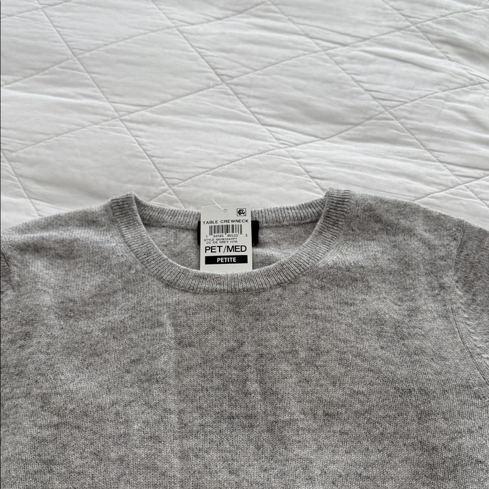 Charter Club Gray Women's Crewneck Sweater